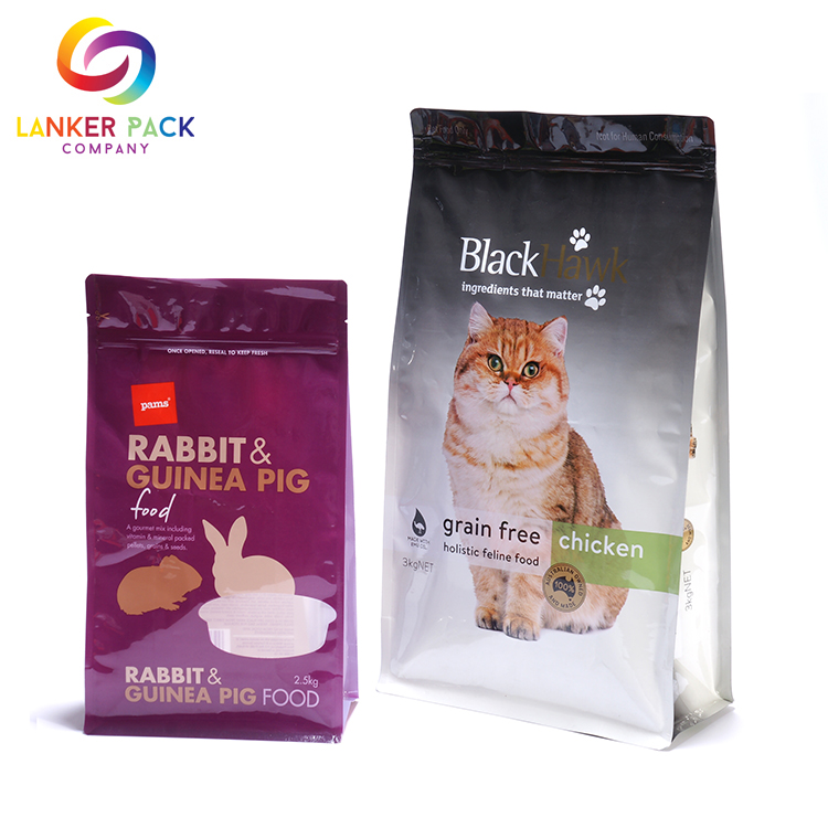 Bolsa de alimentación plástica de comida para gatos personalizada a prueba de humedad