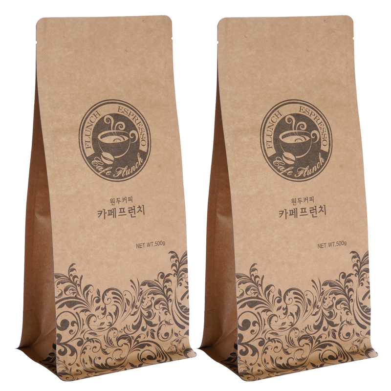 Bolsas de papel Bolsa de café impresa en papel con cremallera