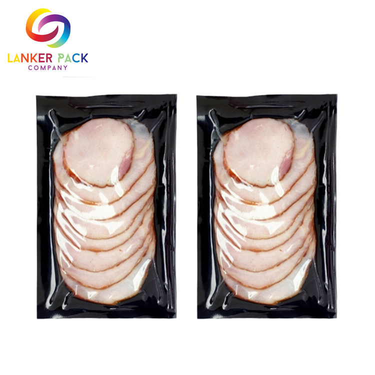 Bolsa de vacío plástica de alimentos congelados resellable de impresión personalizada