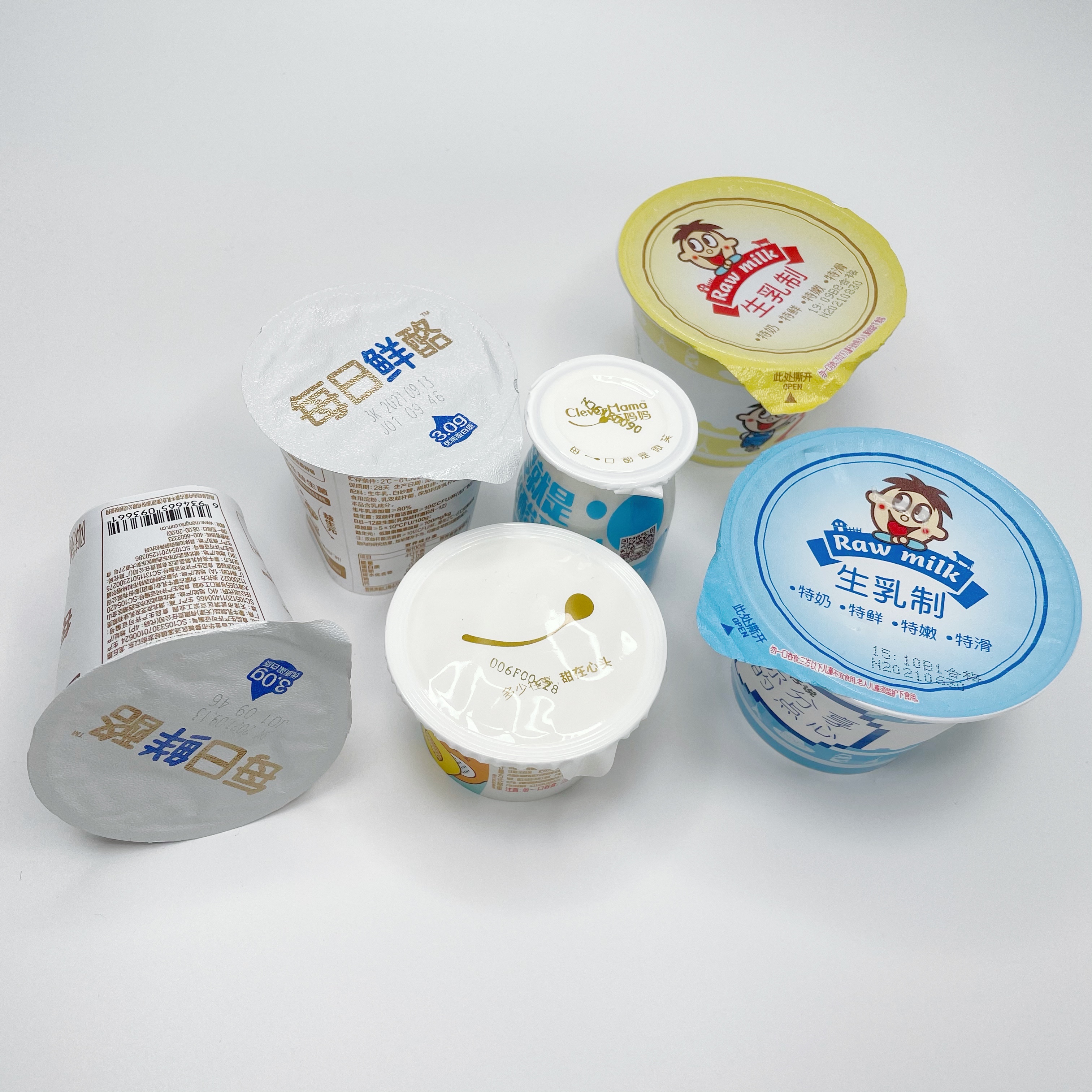 Tapas de película de sellado de vasos de plástico Película en rollo para yogur / fideos instantáneos / gelatina / arroz