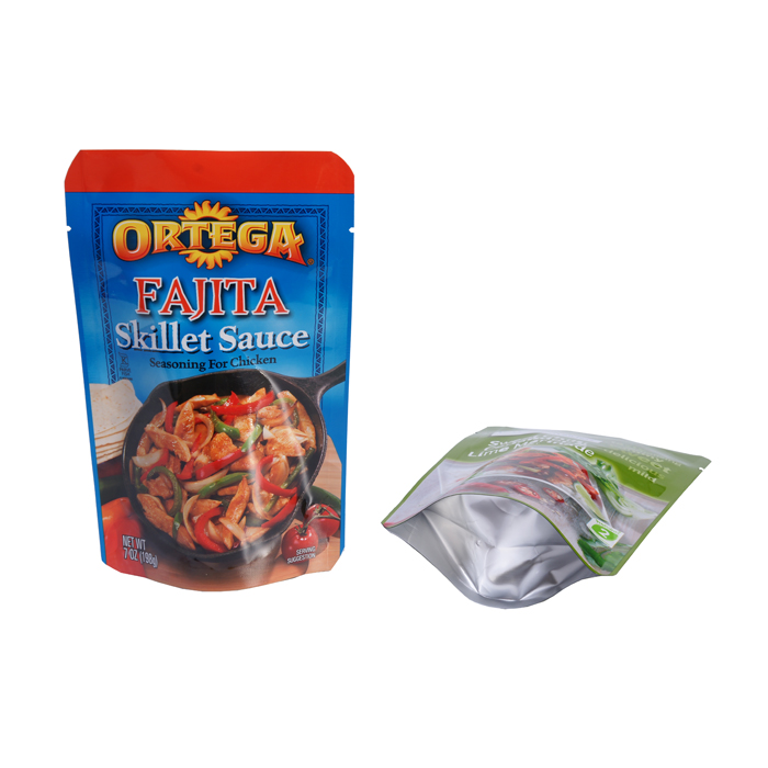 Bolsa de papel de aluminio Ziplock de sellado en caliente de plástico personalizado