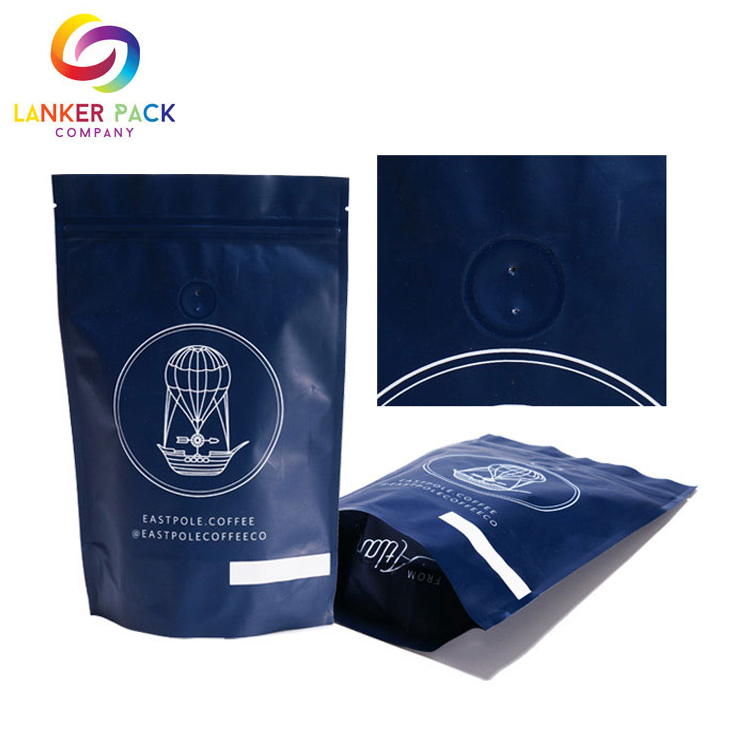 Impresión de empaquetado de bolsas de café de fondo plano de alta barrera